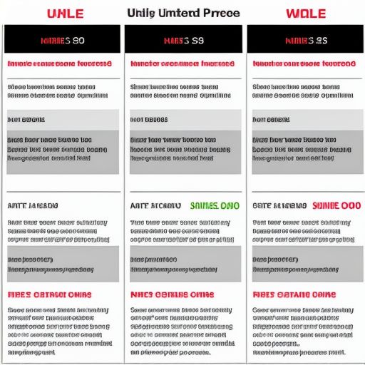 Verizon Unlimited Plans Comparison Chart